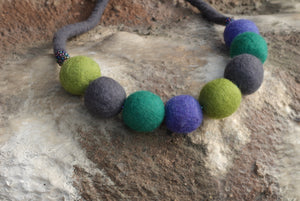 Blue and green necklace